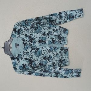 Apt 9 Button up abstract floral print